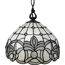 Load image into Gallery viewer, Unique Statement Glass Dimmable Chandelier With Shades - Black / White