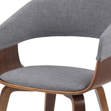 Load image into Gallery viewer, Wood Dining Parsons Chair - Walnut / Gray