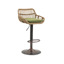 Load image into Gallery viewer, Modern Swivel Bar Stools Adjustable Counter Chairs With Footrest (Set of 2)