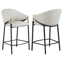 Load image into Gallery viewer, Sloped Arm Counter Stools (Set of 2) - Beige