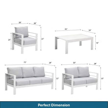 Load image into Gallery viewer, Outdoor Patio Set With All-Weather Thick Cushions