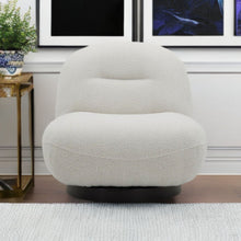 Load image into Gallery viewer, Fabric Swivel Lounge Chair - Cream