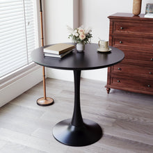 Load image into Gallery viewer, Mid Century Modern Round Dining Table With Top & Pedestal Base
