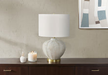 Load image into Gallery viewer, Transitional Lighting, Table Lamp, Resin - Cream