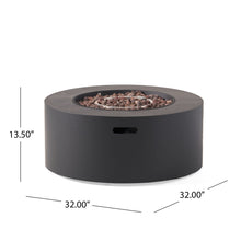 Load image into Gallery viewer, Round Iron Fire Pit With 40,000 Btu