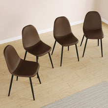 Load image into Gallery viewer, Modern Dining Chairs With Soft Upholstered Seat, Spoon Shape Design