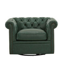 Load image into Gallery viewer, Chesterfield Style Swivel Club Chair With Button Tufted