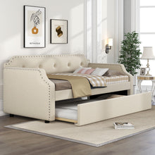 Load image into Gallery viewer, Upholstered Daybed With Trundle