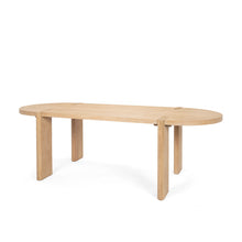 Load image into Gallery viewer, 91" Wood Oval Dining Table - Brown