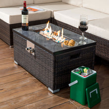 Load image into Gallery viewer, Outdoor Propane Fire Pit Table - Brown