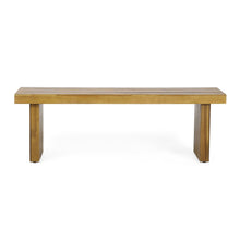 Load image into Gallery viewer, Nahanni - Rustic Acacia Wood Bench With Slat Design - Natural