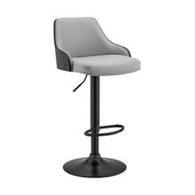 Load image into Gallery viewer, 41" Swivel Adjustable Height Bar Chair - Gray / Black