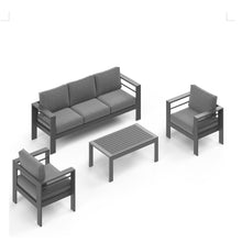 Load image into Gallery viewer, Outdoor Patio Set, All-Weather With Thick Cushions