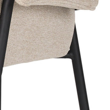 Load image into Gallery viewer, Upholstered Fabric Dining Arm Chair - Gray / Black
