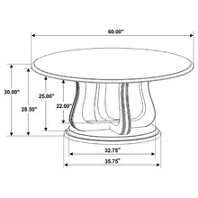 Load image into Gallery viewer, Rodota - 5 Piece Round Dining Table Set With Upholstered Chairs - White Washed