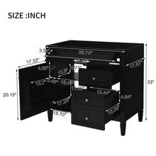 Load image into Gallery viewer, Bathroom Vanity With 2 Drawers And Tip-Out Drawer, Storage Cabinet