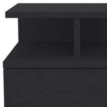 Load image into Gallery viewer, 14" x 13.2" x 11.6" One Drawer Faux Wood Floating Nightstand - Black