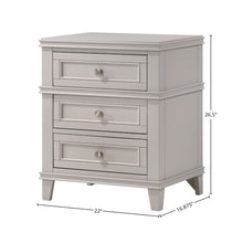 Load image into Gallery viewer, 3 Drawer Nightstand With USB