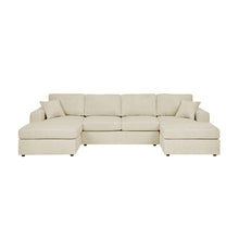 Load image into Gallery viewer, 3 Piece Corduroy Double Chaise Sectional Sofa