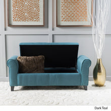 Load image into Gallery viewer, Hayes - Armed Storage Bench With Rolled Arms And Button Tufting