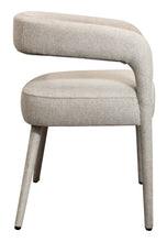 Load image into Gallery viewer, Upholstered Linen Open Back Dining Side Chairs (Set of 2) - Ivory