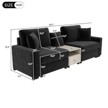 Load image into Gallery viewer, Modular Sofa Couch With Storage Armrest And Center Console