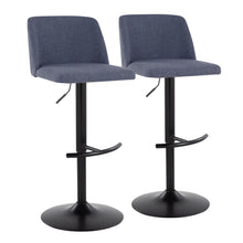 Load image into Gallery viewer, Toriano - Contemporary Adjustable Bar Stool With Rounded T Footrest (Set of 2)