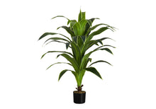 Load image into Gallery viewer, 47" Tall, Artificial Plant, Dracaena Tree, Indoor, Faux, Fake, Floor, Greenery, Potted, Real Touch, Decorative - Green / Black