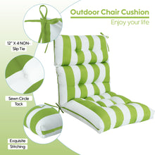 Load image into Gallery viewer, 2 Piece High Back Patio Chair Cushion Set, Tufted Adirondack And Rocking Chair Cushions
