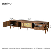 Load image into Gallery viewer, TV Stand With Storage Cabinets - Natural