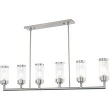 Load image into Gallery viewer, 21'' Six-Light Dimmable Chandelier With Shades - Nickel