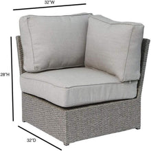 Load image into Gallery viewer, Shick - Corner Wedge Patio Chair With Cushions