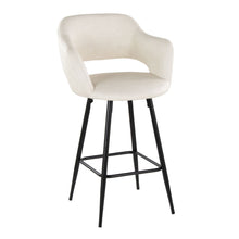 Load image into Gallery viewer, Margarite - Contemporary Fixed Height Counter Stool With Square Footrest (Set of 2)