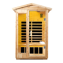 Load image into Gallery viewer, 2 Person Far Infrared Old Fir Outdoor Sauna Room - Natural