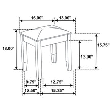 Load image into Gallery viewer, Vanity Stool With Padded Seat - White