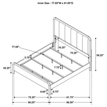 Load image into Gallery viewer, Bernardo - Eastern King Upholstered Bed - Nutmeg Brown