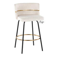 Load image into Gallery viewer, Cinch - Contemporary Fixed Height Counter Stool With Swivel & Round Footrest (Set of 2)