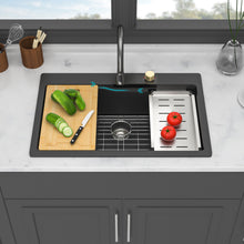 Load image into Gallery viewer, Waterfall Kitchen Sink With Pull Out Faucet & Cup Washer