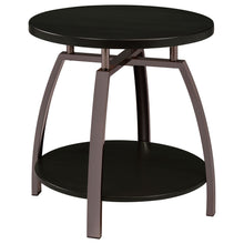 Load image into Gallery viewer, End Table With Center Shelf - Dark Gray