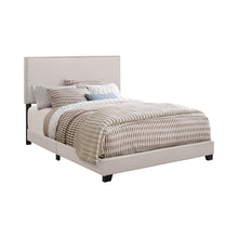 Load image into Gallery viewer, Ivory - Bed With Nailhead Trim