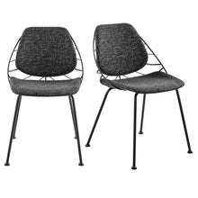 Load image into Gallery viewer, Upholstered Fabric Dining Chairs (Set of 2) - Black