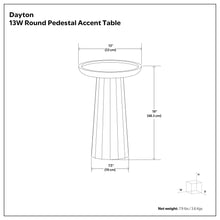 Load image into Gallery viewer, Dayton - Handcrafted Wooden Accent Table