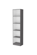 Load image into Gallery viewer, Five Tier Bookcase (546196) - Gray / White