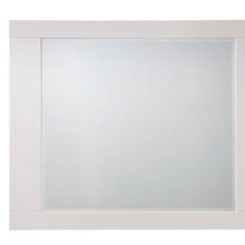 Load image into Gallery viewer, 37" Square Framed Mounted Dresser Mirror - White