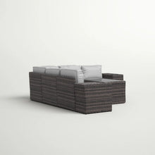 Load image into Gallery viewer, Modern Patio Rattan Sectional Set With Cushions