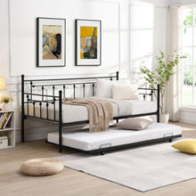 Load image into Gallery viewer, Twin Daybed With Trundle - Black