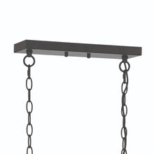 Load image into Gallery viewer, Kitchen Island Six Light Metal Dimmable Chandelier - Black / Gold