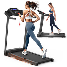 Load image into Gallery viewer, Foldable Treadmill 2.5Hp Electric Running Machine For Home - Black