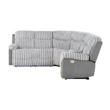 Load image into Gallery viewer, Bruni - Sectional Sofa With LED Lighting And Manual Recline - Gray
