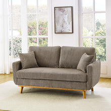 Load image into Gallery viewer, Upholstered Loveseat With Arms And Pillows